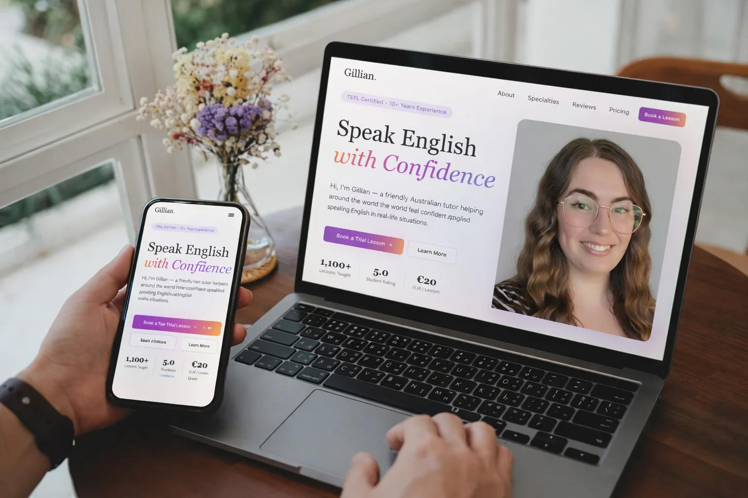 English Tutor Website